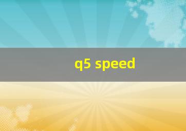 q5 speed